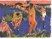 Ernst Ludwig Kirchner, Four bathers